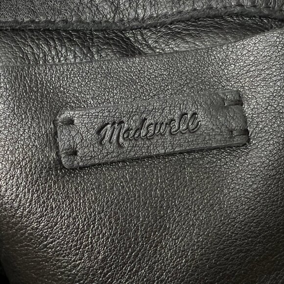 New Madewell Leather Piazza Bucket Bag Shoulder Strap Crossbody Purse Old Money - Picture 7 of 12